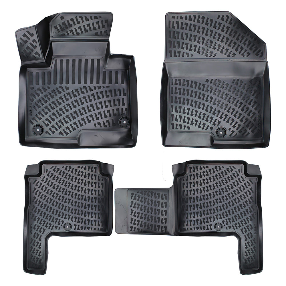 Covorase auto din cauciuc tip tavita Premium Line, Hyundai Santa Fe (III), 2012-2017