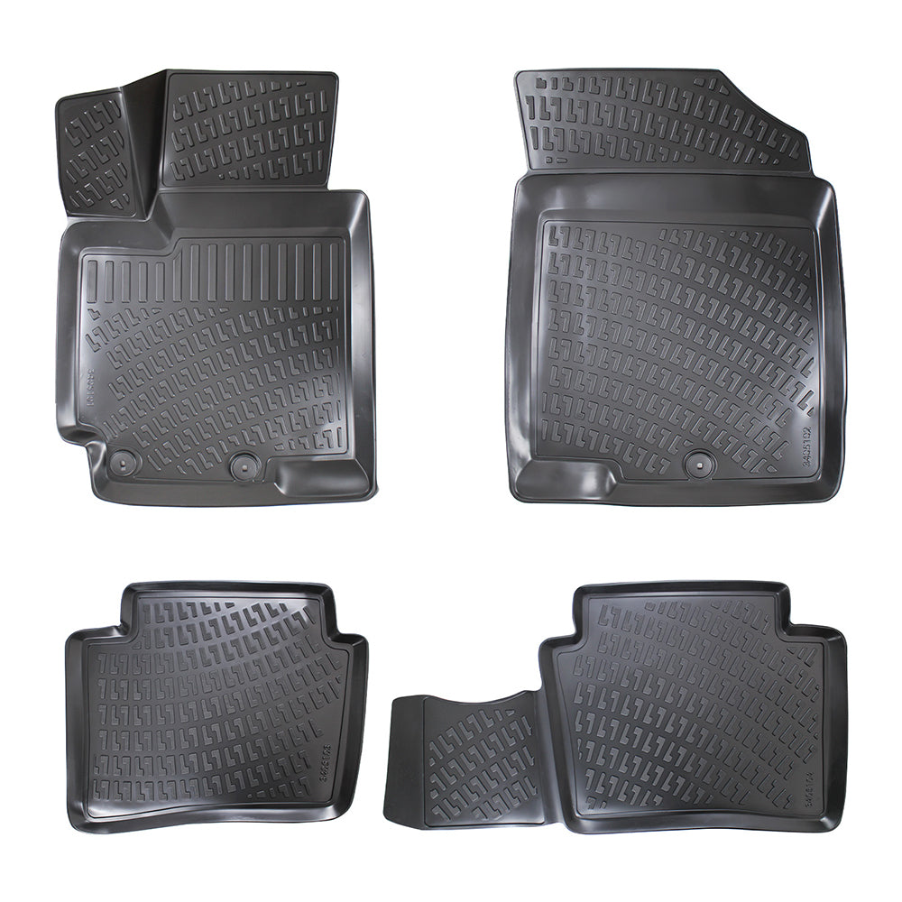 Covorase auto din cauciuc tip tavita Premium Line, Kia Rio (III), 2011-2017
