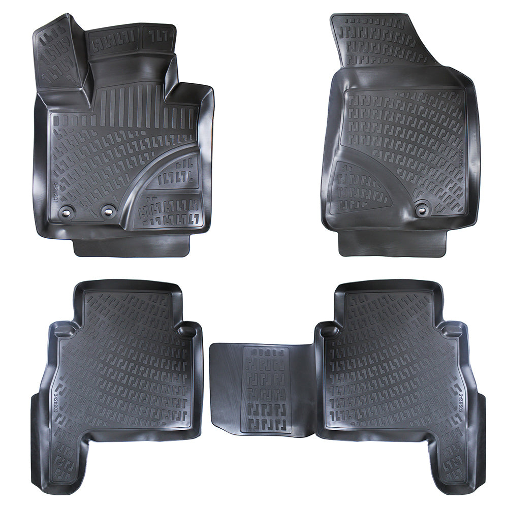 Covorase auto din cauciuc tip tavita Premium Line, Kia Sorento (II), 2010-2015