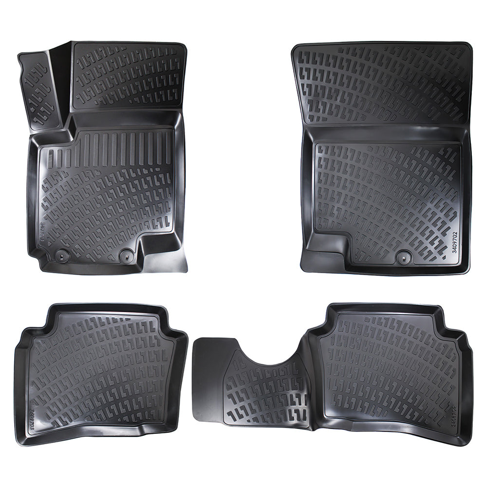Covorase auto din cauciuc tip tavita Premium Line, Kia Soul (I), 2008-2014