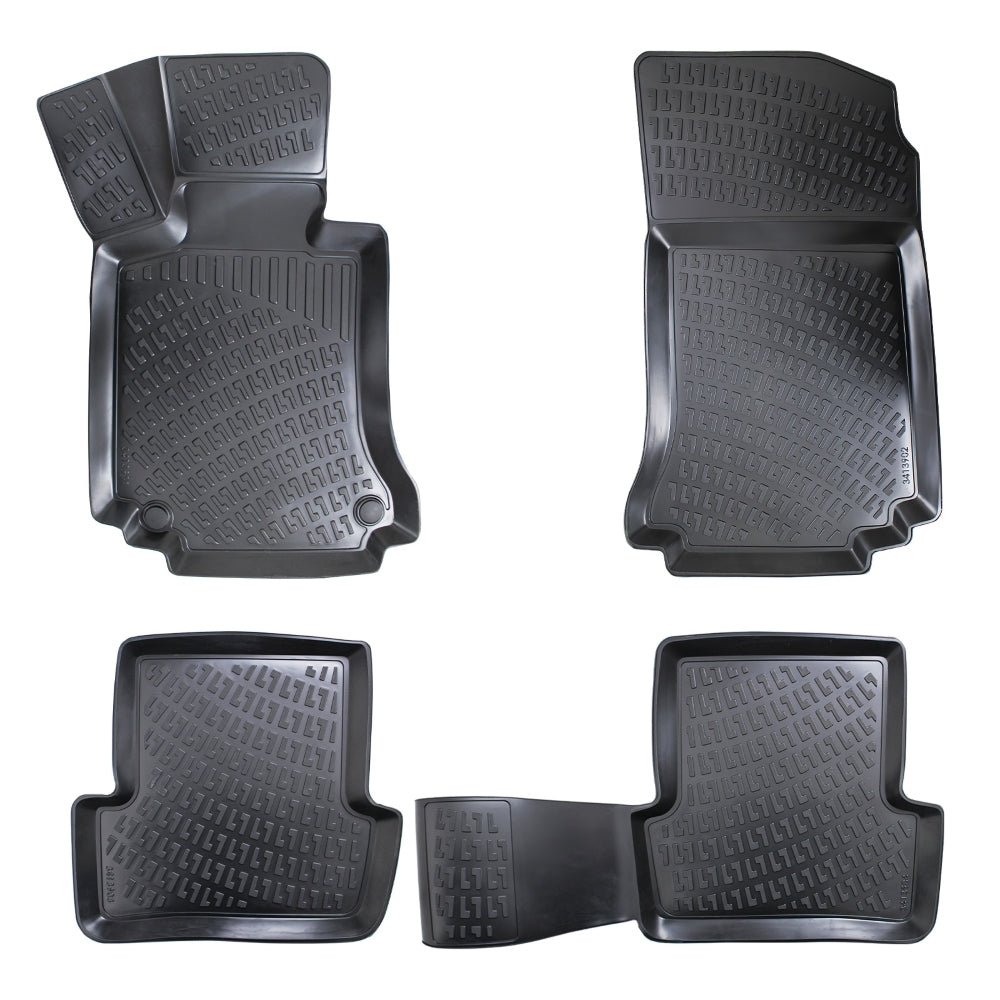 Covorase auto din cauciuc tip tavita Premium Line, Mercedes Clasa C (W204), 2007-2014