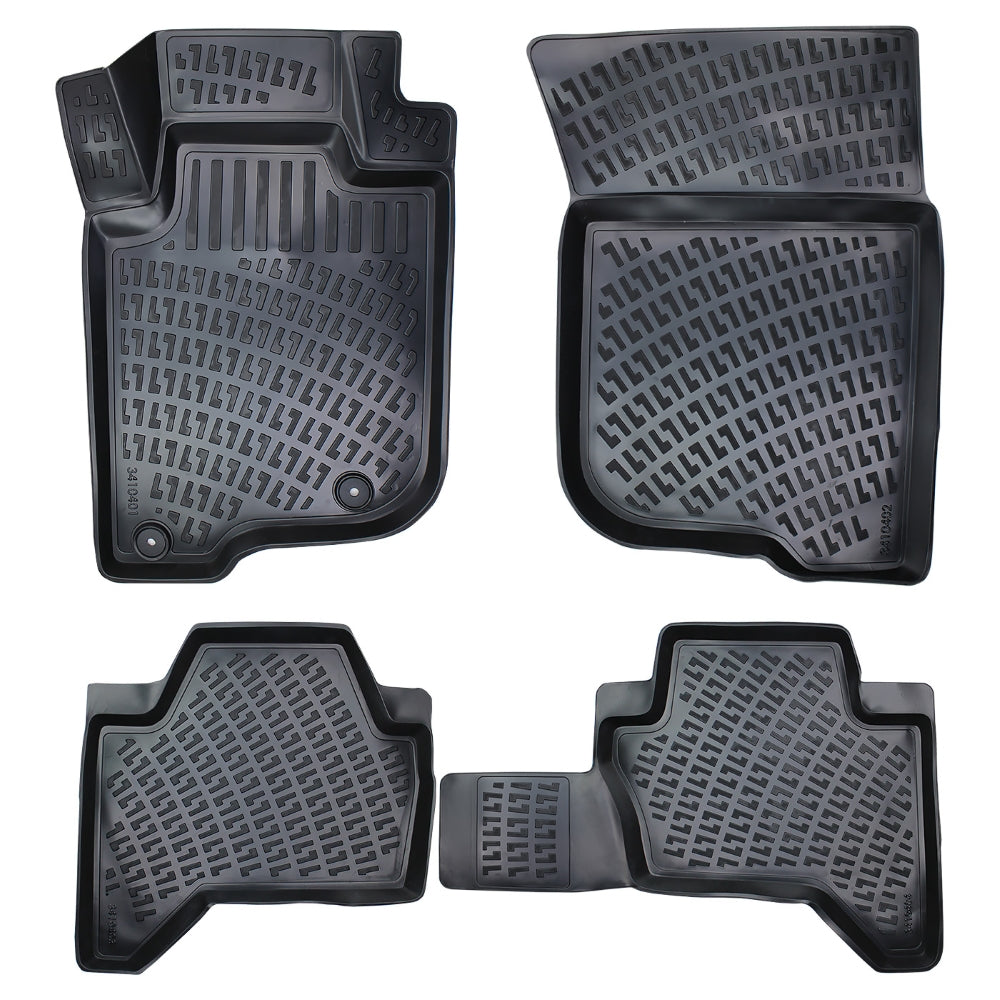 Covorase auto din cauciuc tip tavita Premium Line, Mitsubishi L200, 2015-