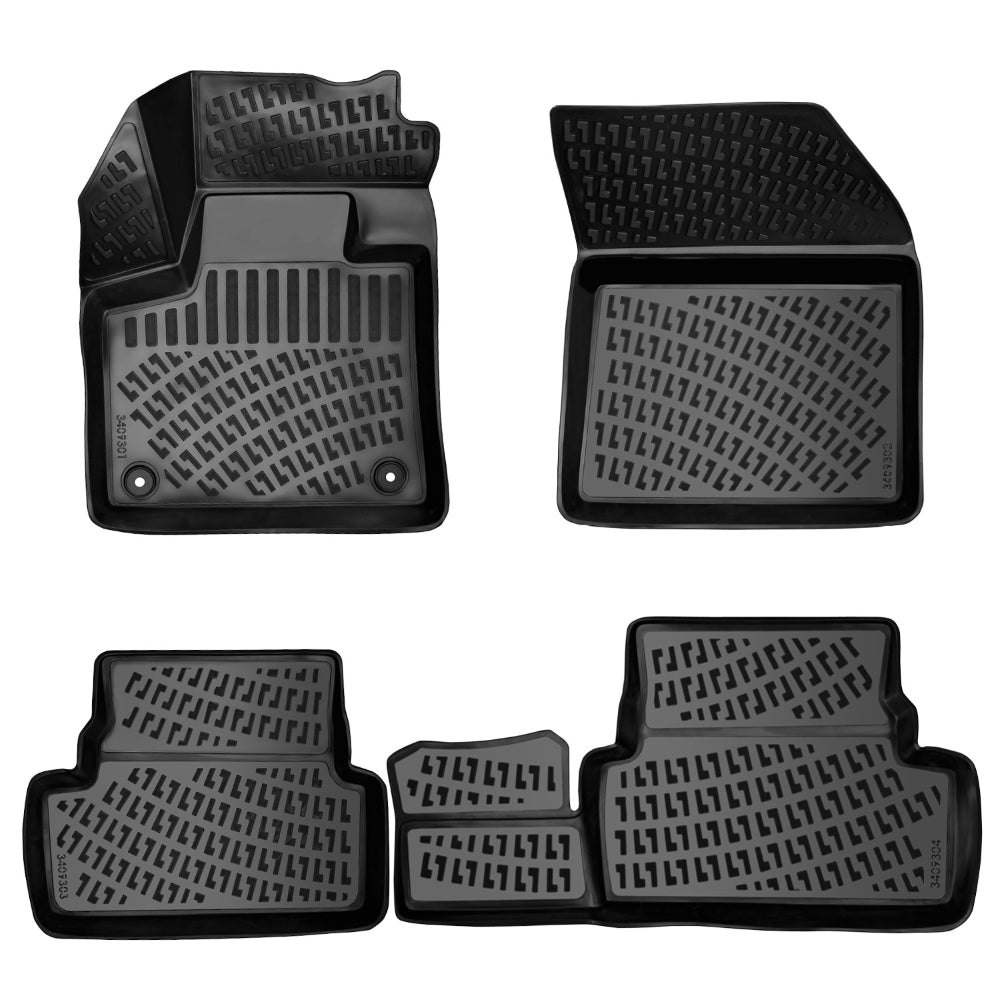 Covorase auto din cauciuc tip tavita Premium Line, Peugeot 3008 II (P84), 2016-2024