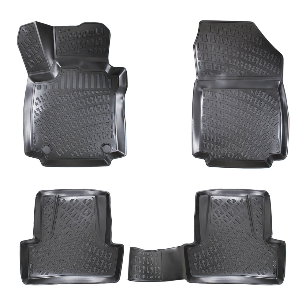 Covorase auto din cauciuc tip tavita Premium Line, Renault Clio (4), 2012-2019