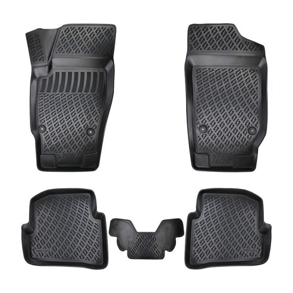 Covorase auto din cauciuc tip tavita Premium Line, Skoda Fabia (I), 1999-2007