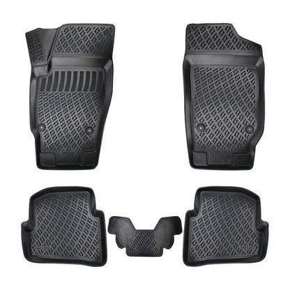 Covorase auto din cauciuc tip tavita Premium Line, Skoda Fabia (I), 1999-2007