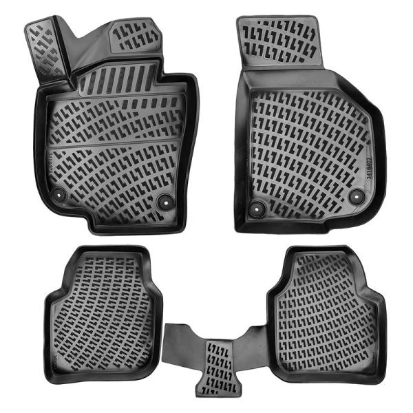 Covorase auto din cauciuc tip tavita Premium Line, Skoda Superb II (B6), 2008-2015
