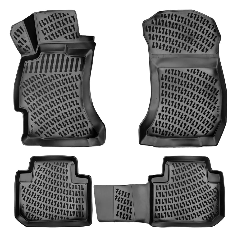 Covorase auto din cauciuc tip tavita Premium Line, Subaru Forester (IV), 2014-2018