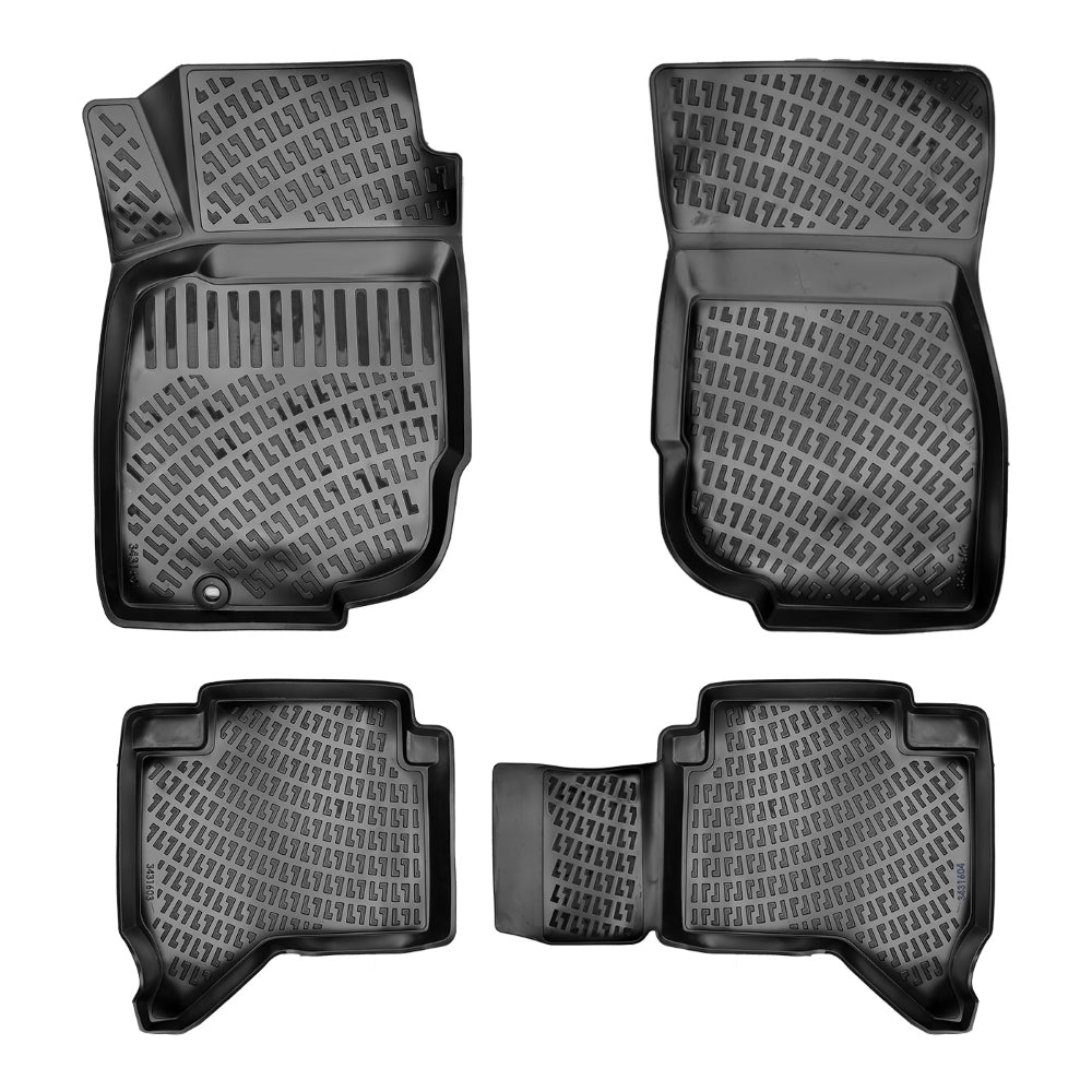 Covorase auto din cauciuc tip tavita Premium Line, Toyota Hilux, 2004-2015