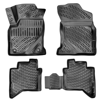 Covorase auto din cauciuc tip tavita Premium Line, Toyota Hilux, 2015-