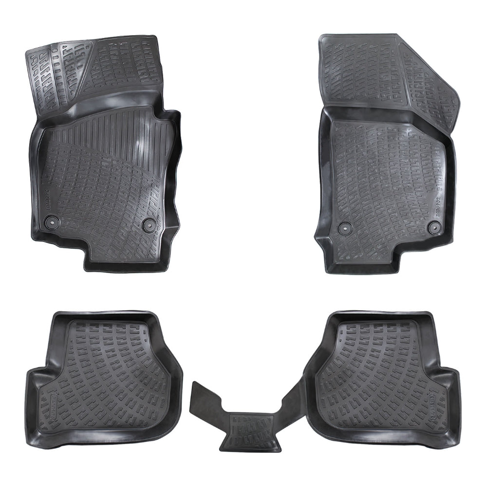 Covorase auto din cauciuc tip tavita Premium Line, Volkswagen Golf 6, 2008-2012
