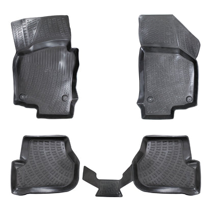 Covorase auto din cauciuc tip tavita Premium Line, Volkswagen Golf 6, 2008-2012