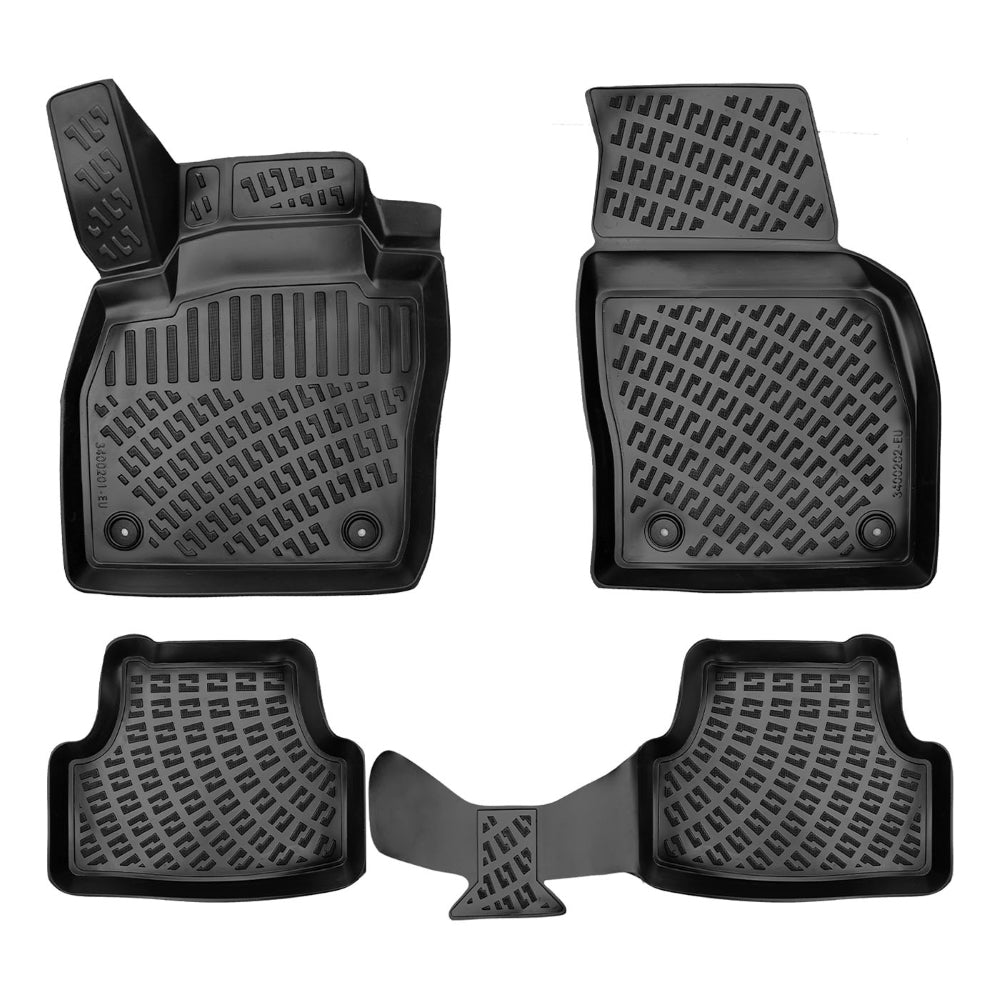 Covorase auto din cauciuc tip tavita Premium Line, Volkswagen T-Cross, 2019-