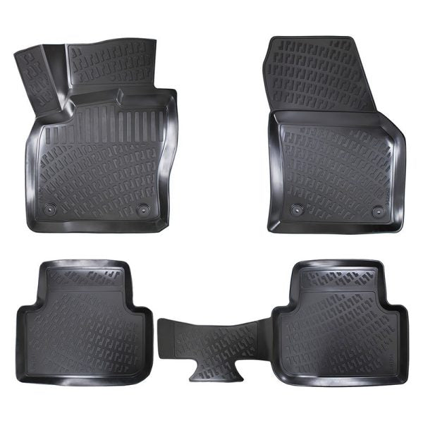 Covorase auto din cauciuc tip tavita Premium Line, Volkswagen Tiguan (II), 5 locuri, 2016-2024