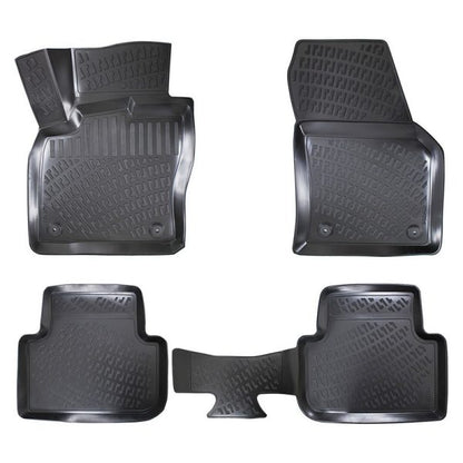 Covorase auto din cauciuc tip tavita Premium Line, Volkswagen Tiguan (II), 5 locuri, 2016-2024
