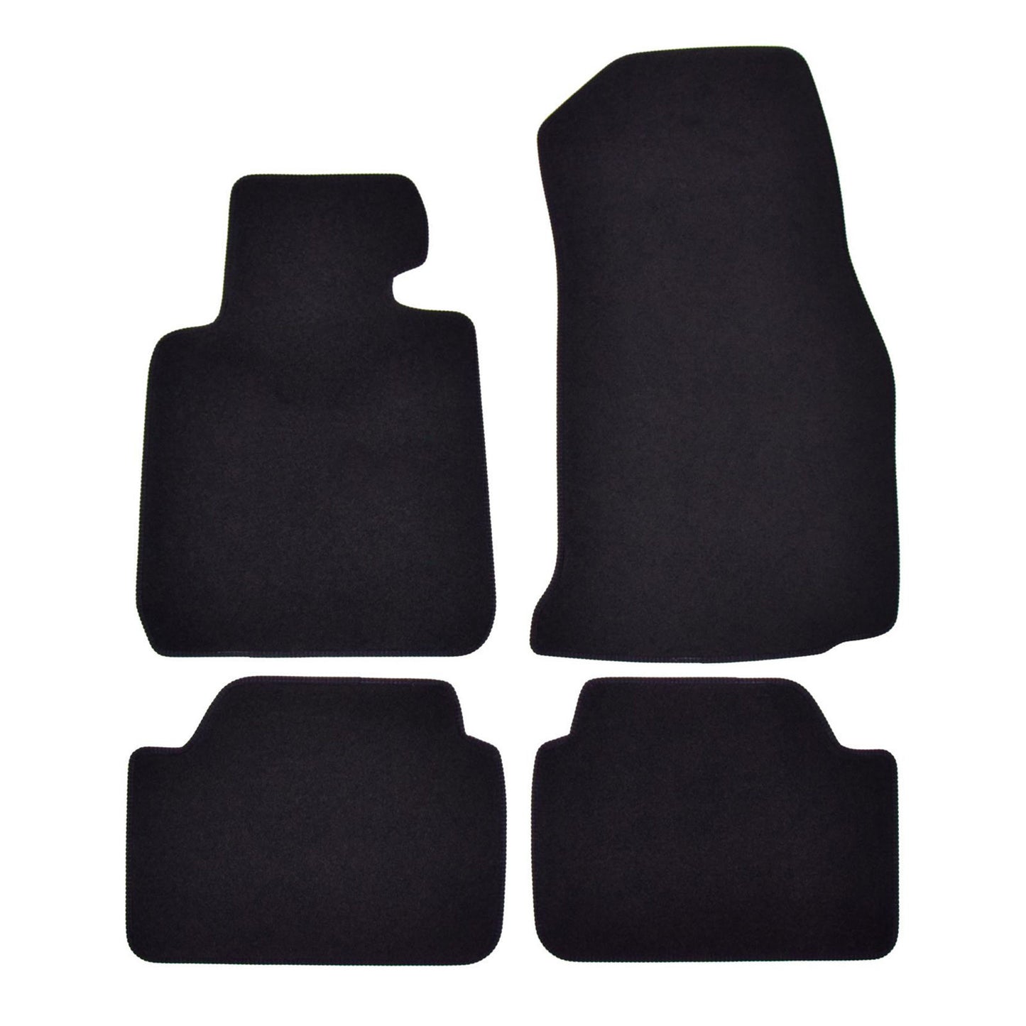 Covorase auto din velur Premium Black, BMW Seria 1 (F20), 2011-2019