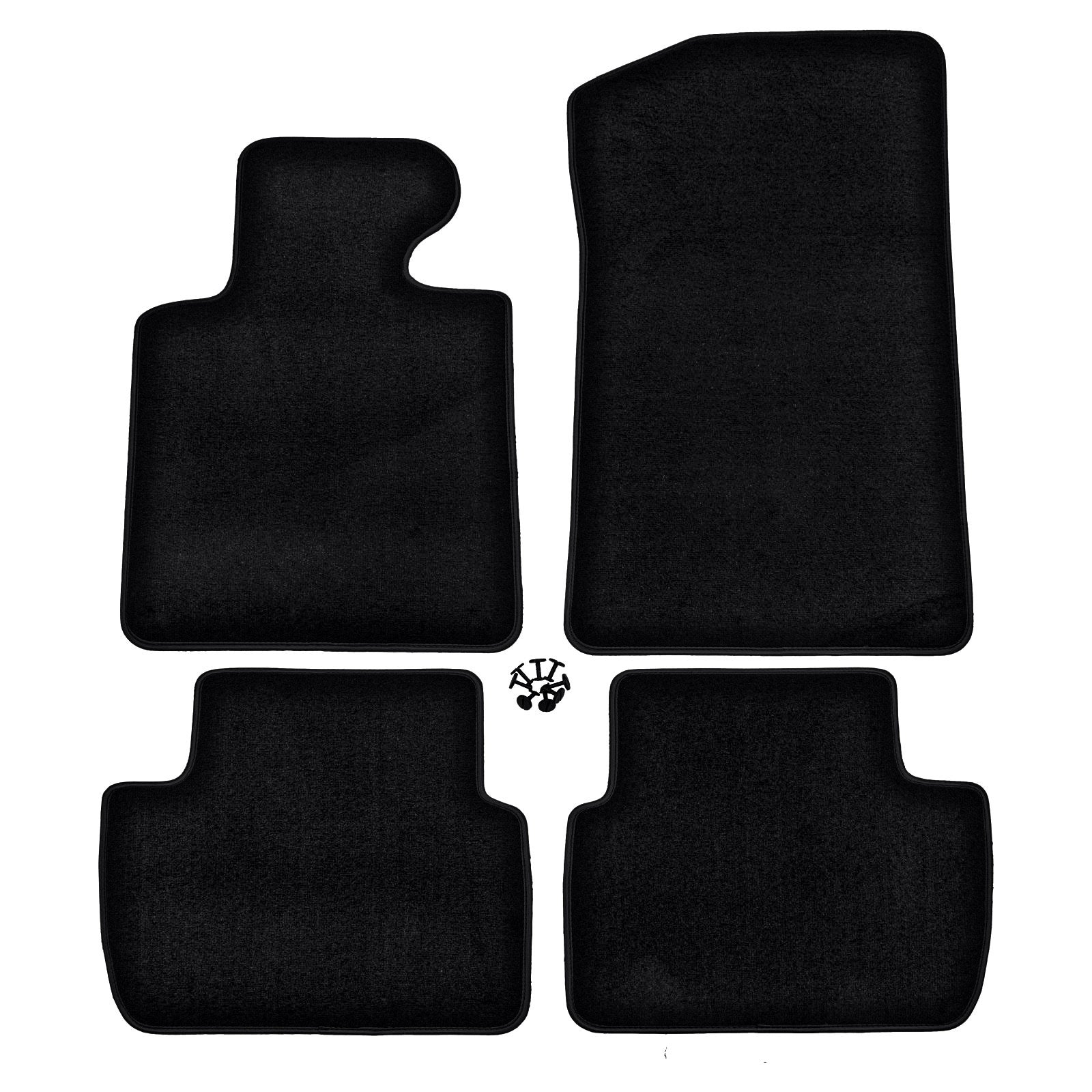 Covorase auto din velur Premium Black, BMW Seria 3 (E46), 1997-2006