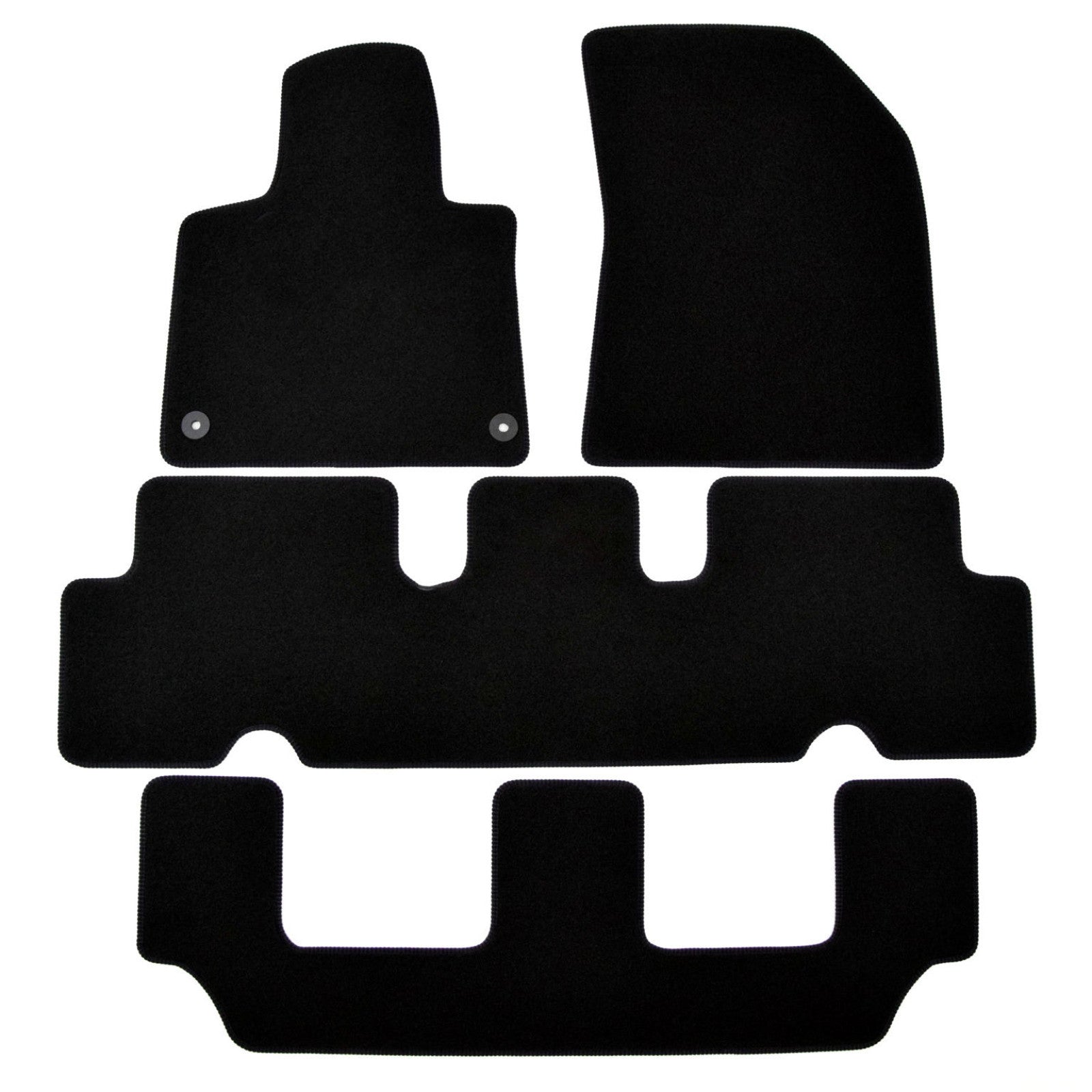 Covorase auto din velur Premium Black, Citroen C4 Grand Picasso, 2014-