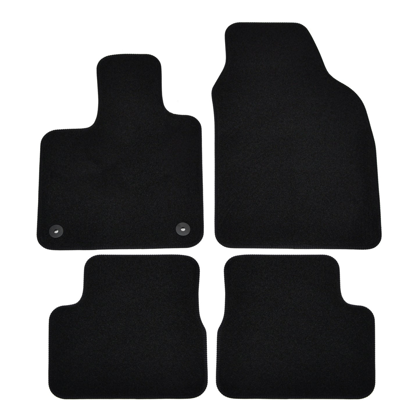 Covorase auto din velur Premium Black, Fiat 500e, electric, 2020-