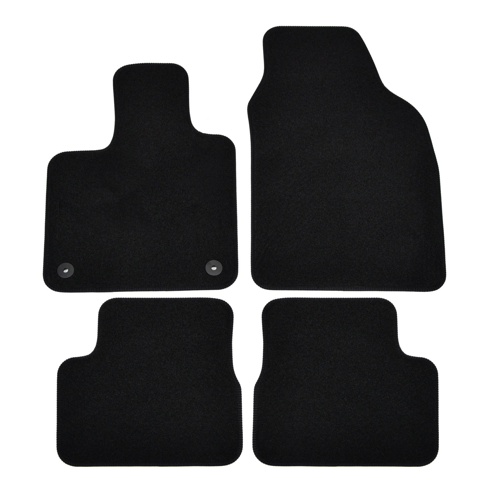 Covorase auto din velur Premium Black, Fiat 500e, electric, 2020-