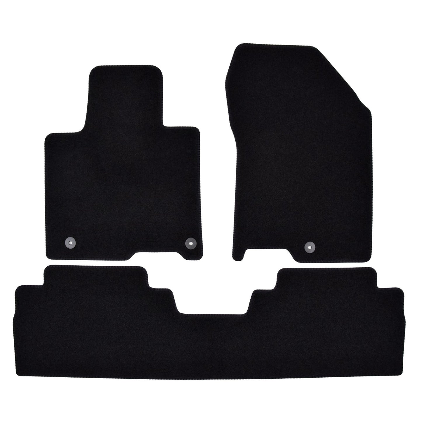 Covorase auto din velur Premium Black, Hyundai Santa Fe, 2018-2020