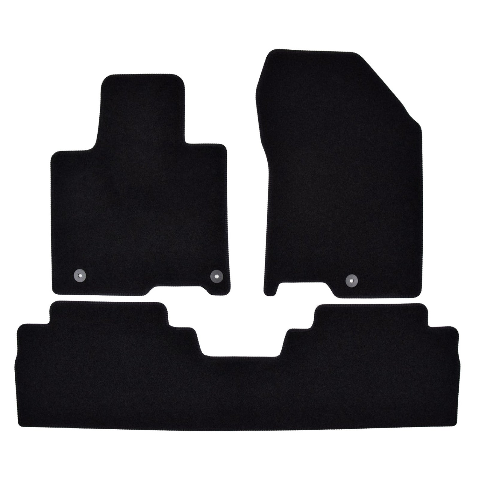 Covorase auto din velur Premium Black, Hyundai Santa Fe, 2018-2020