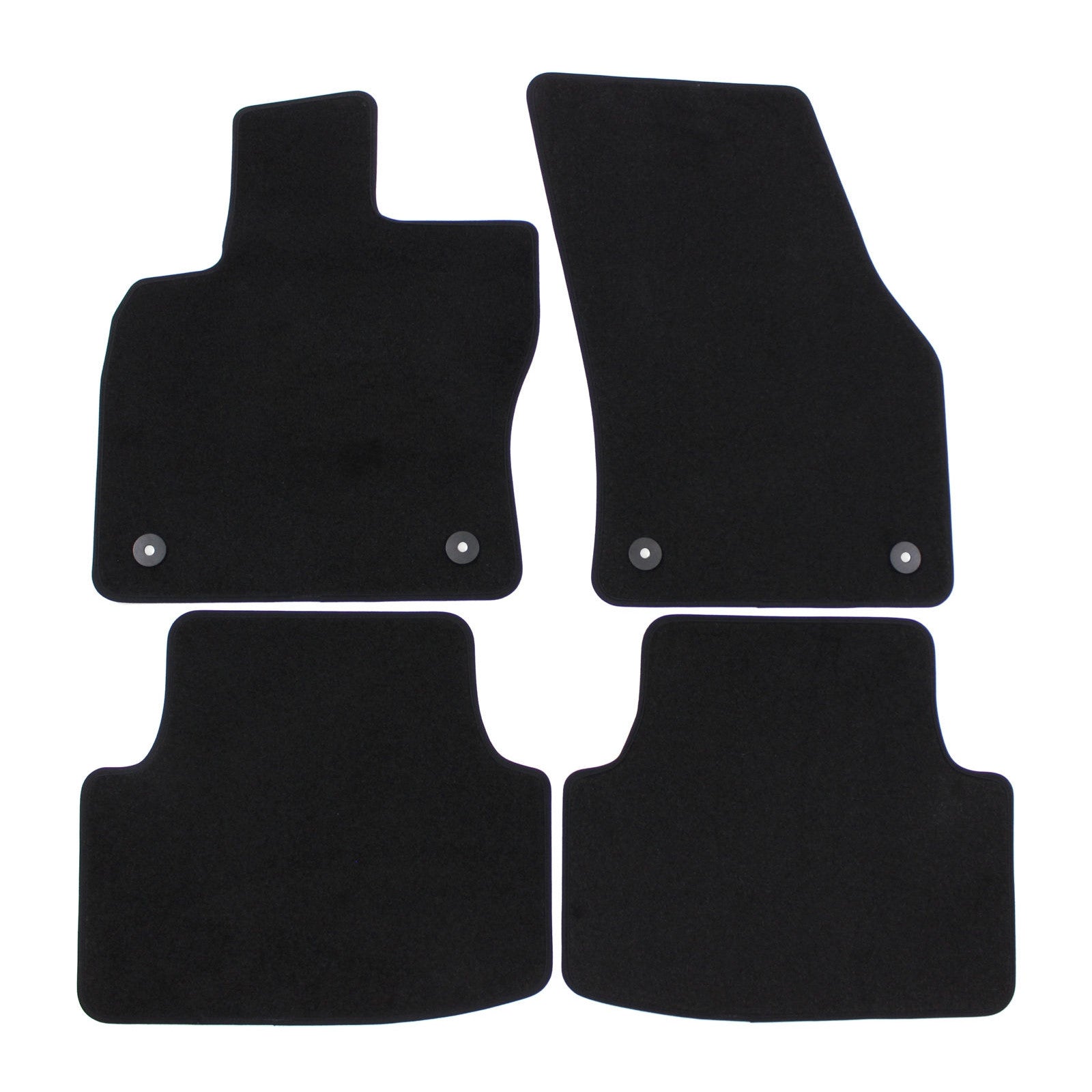 Covorase auto din velur Premium Black, Seat Leon, 2012-2020