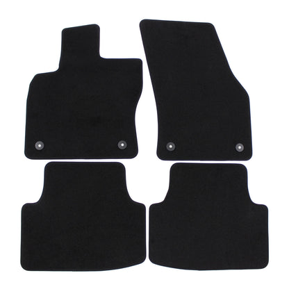 Covorase auto din velur Premium Black, Seat Leon, 2012-2020