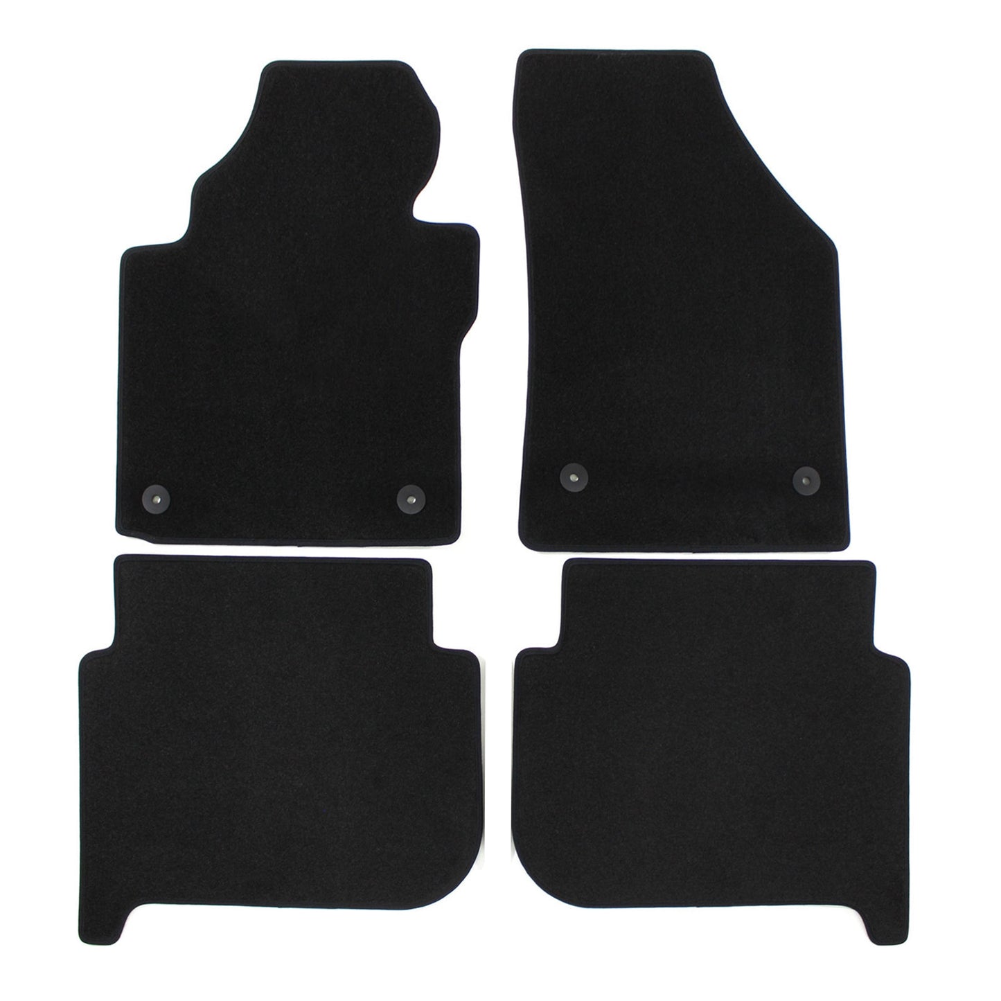 Covorase auto din velur Premium Black, Volkswagen Touran, 2011-2015