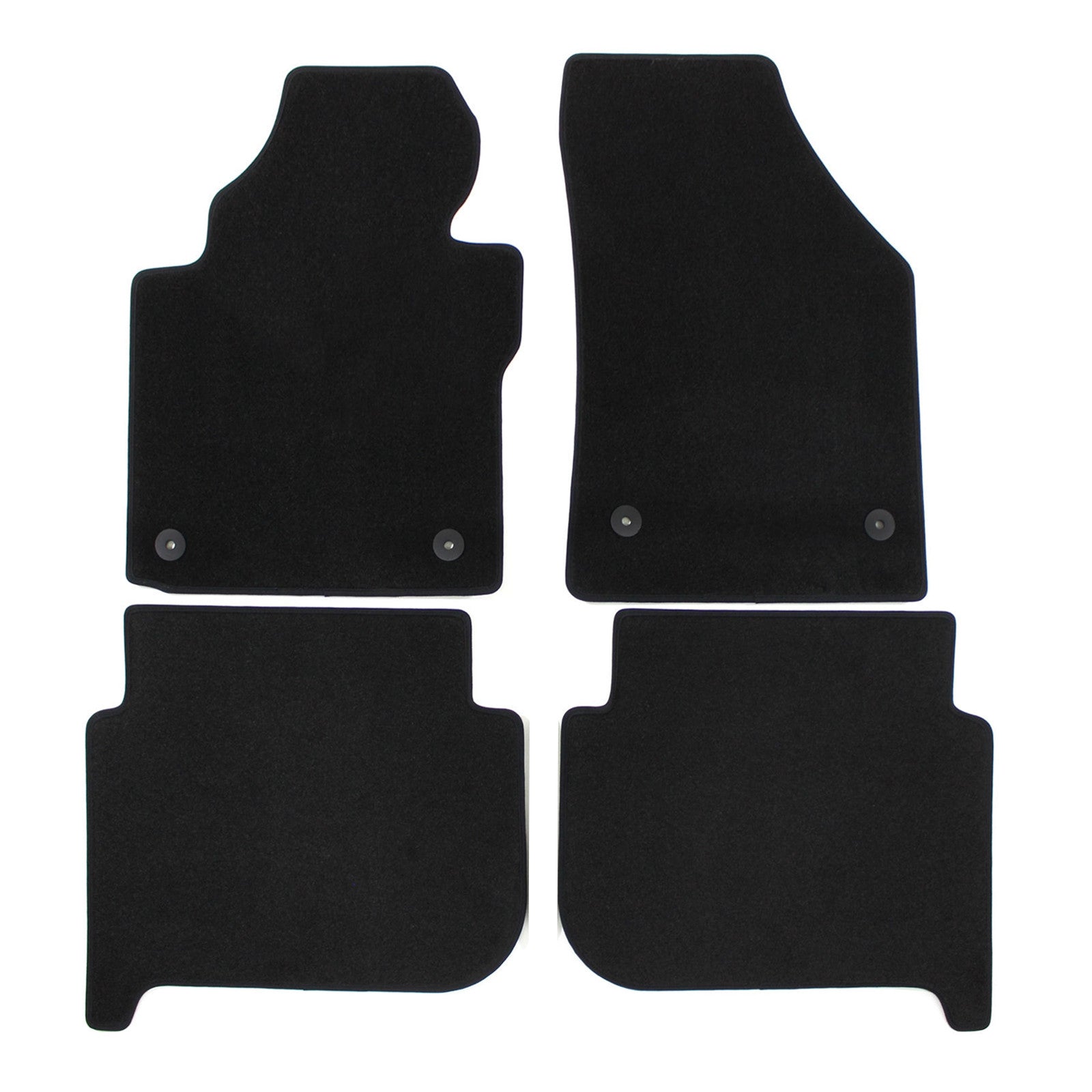 Covorase auto din velur Premium Black, Volkswagen Touran, 2011-2015