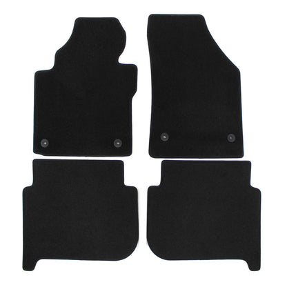 Covorase auto din velur Premium Black, Volkswagen Touran, 2011-2015