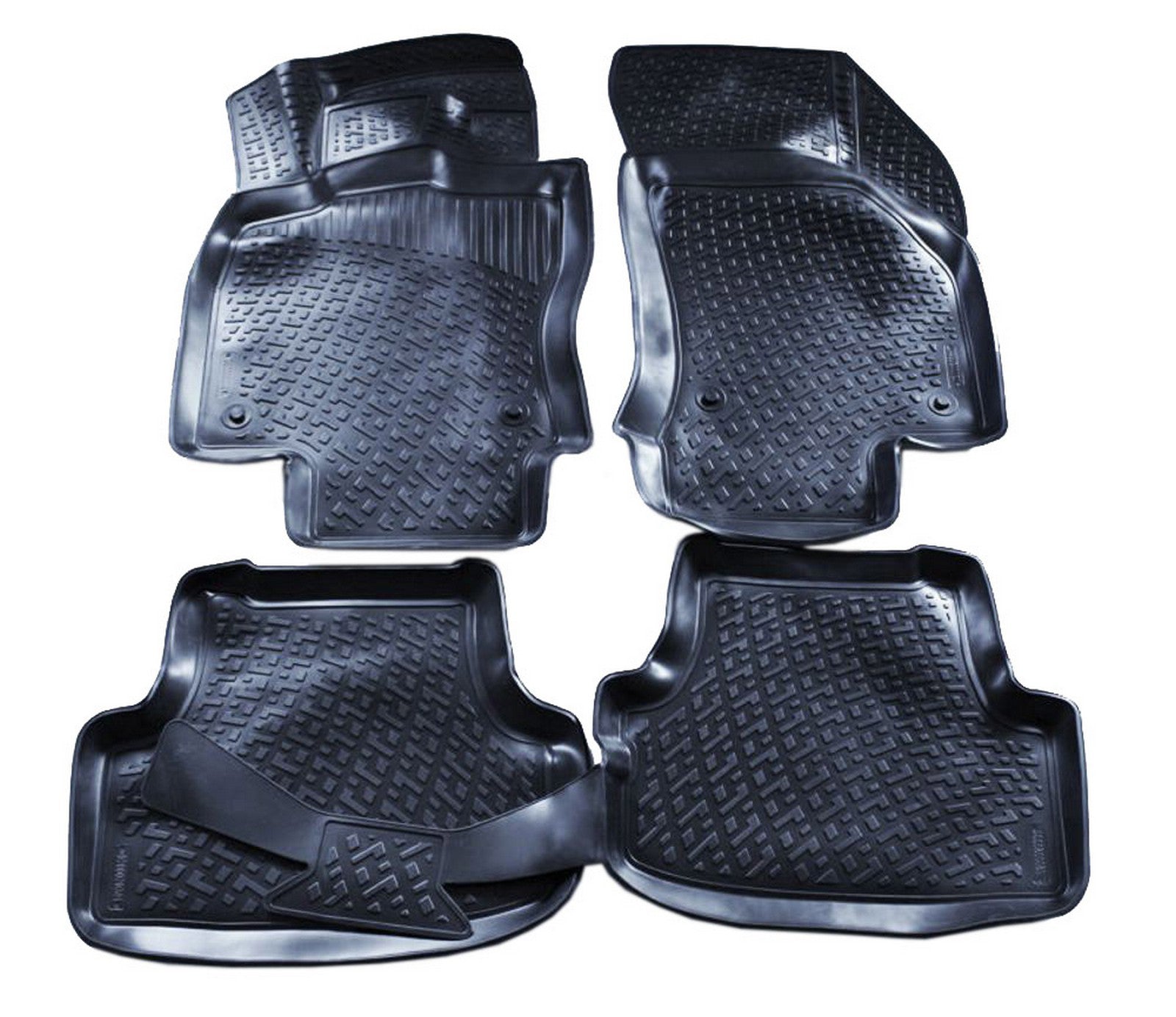 Covorase din cauciuc tip tavita Premium, Audi A3, sedan/hatchback, 2012-2020
