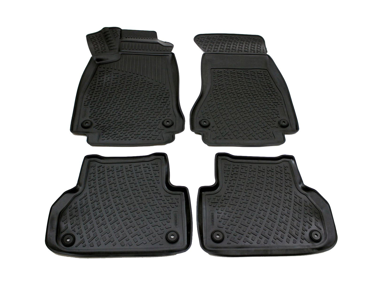 Covorase din cauciuc tip tavita Premium, Audi A4, sedan/break, 2015-