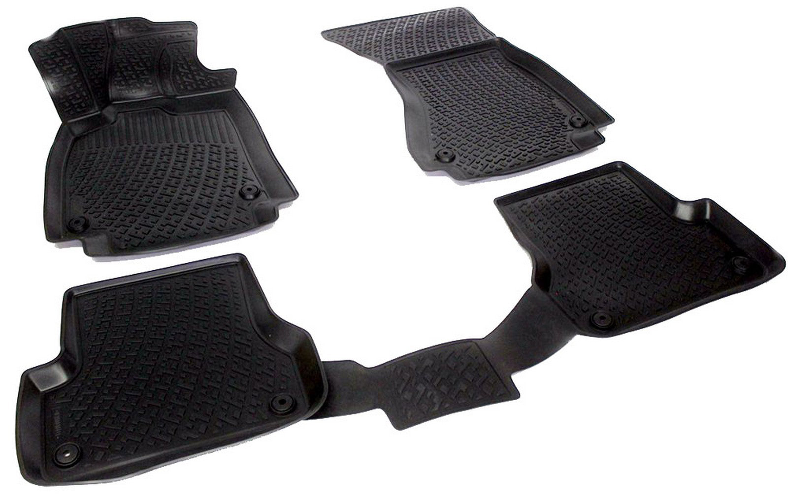 Covorase din cauciuc tip tavita Premium, Audi A6, sedan/break, 2011-2018