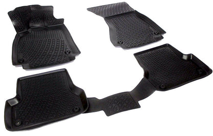 Covorase din cauciuc tip tavita Premium, Audi A6, sedan/break, 2011-2018