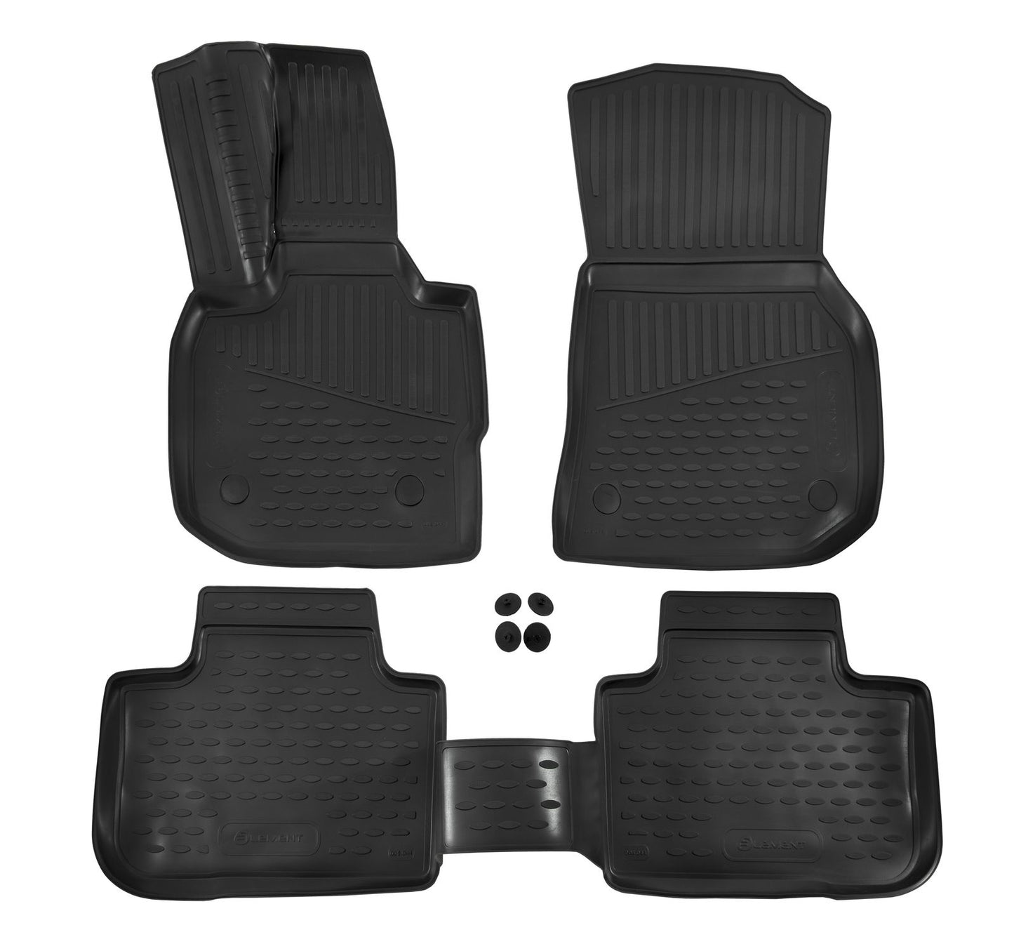 Covorase din cauciuc tip tavita Premium, BMW X3 (G01), SUV, 2017-