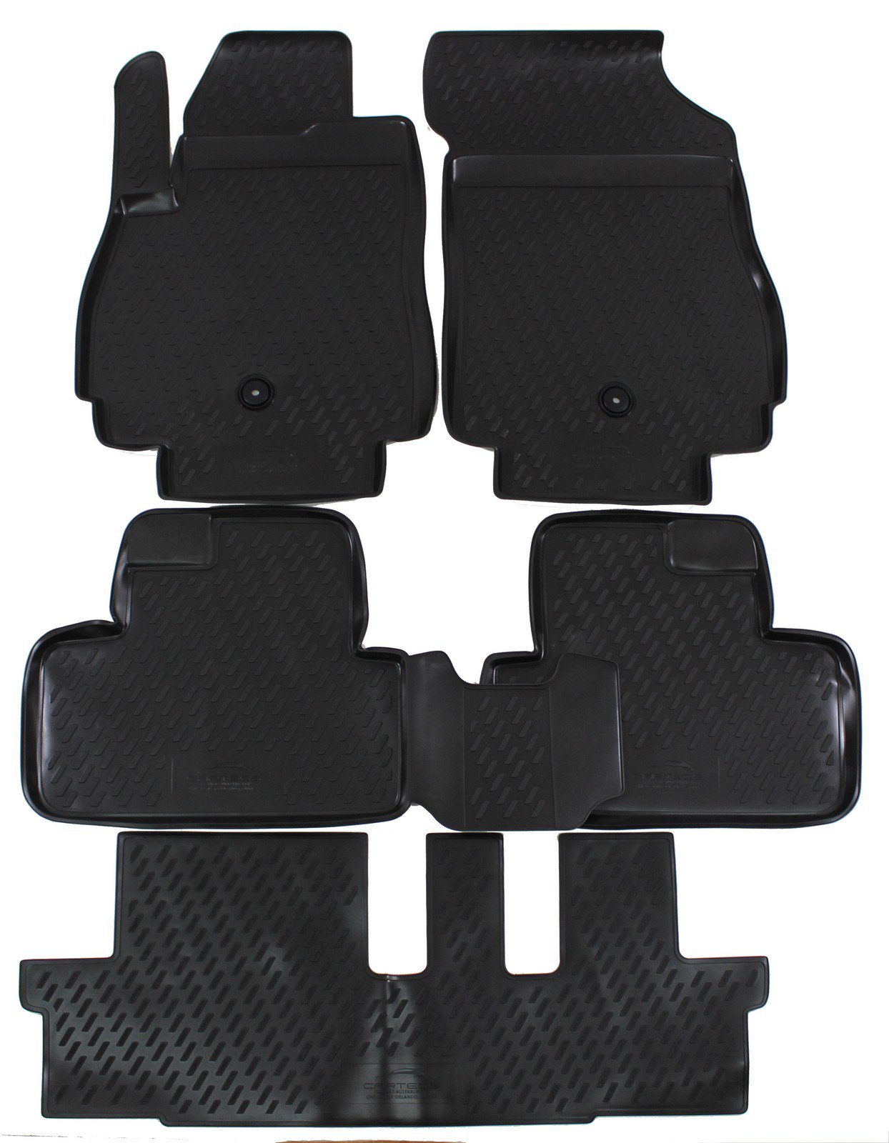 Covorase din cauciuc tip tavita Premium, Chevrolet Orlando, 2011-2018