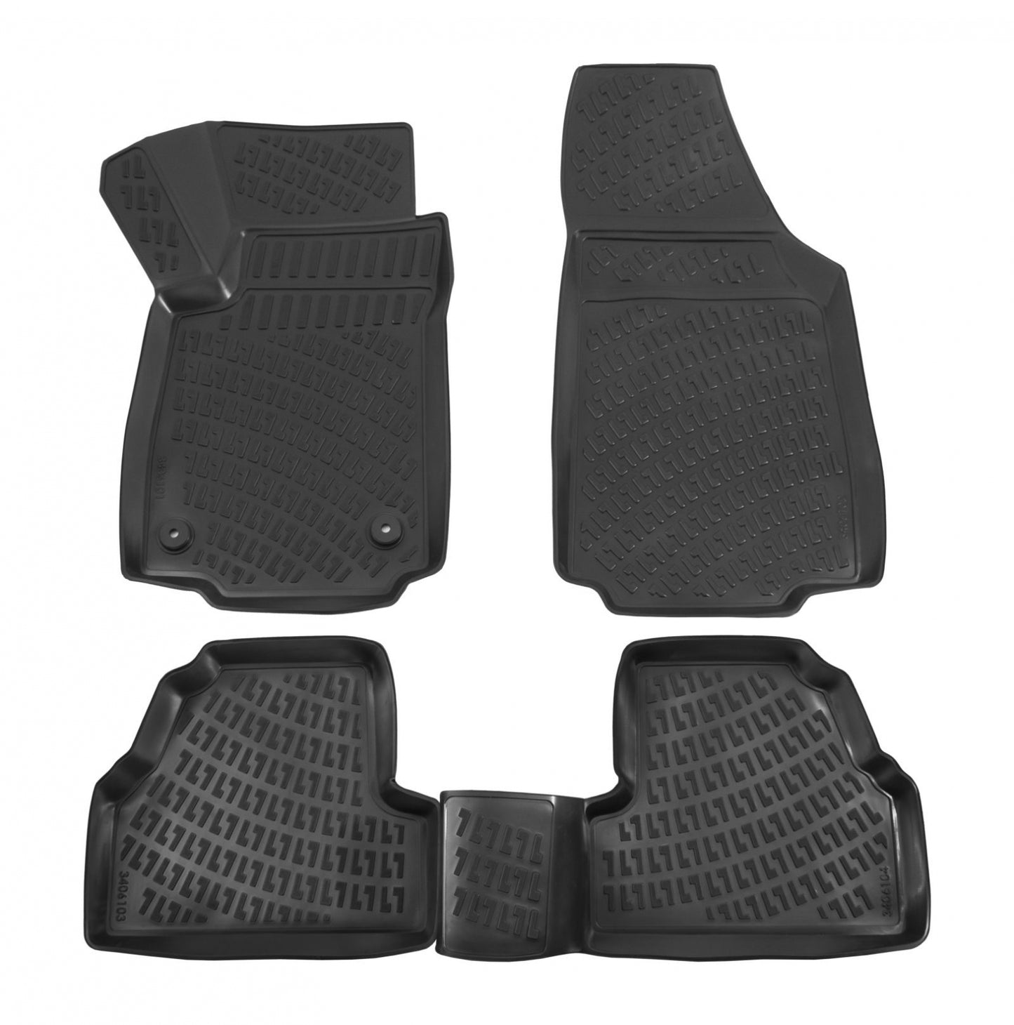 Covorase din cauciuc tip tavita Premium, Chevrolet Trax, 2012-