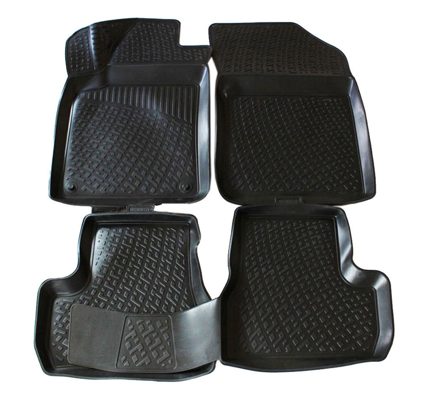 Covorase din cauciuc tip tavita Premium, Citroen C3, hatchback, 2009-2016