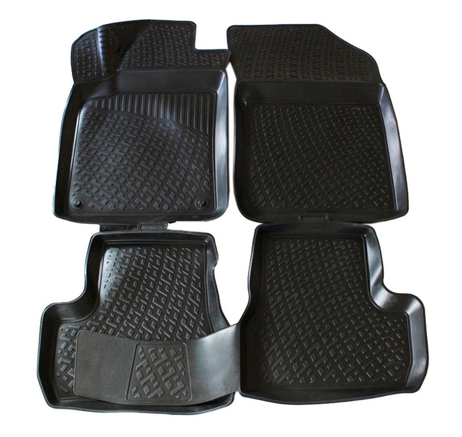 Covorase din cauciuc tip tavita Premium, Citroen C3, hatchback, 2009-2016