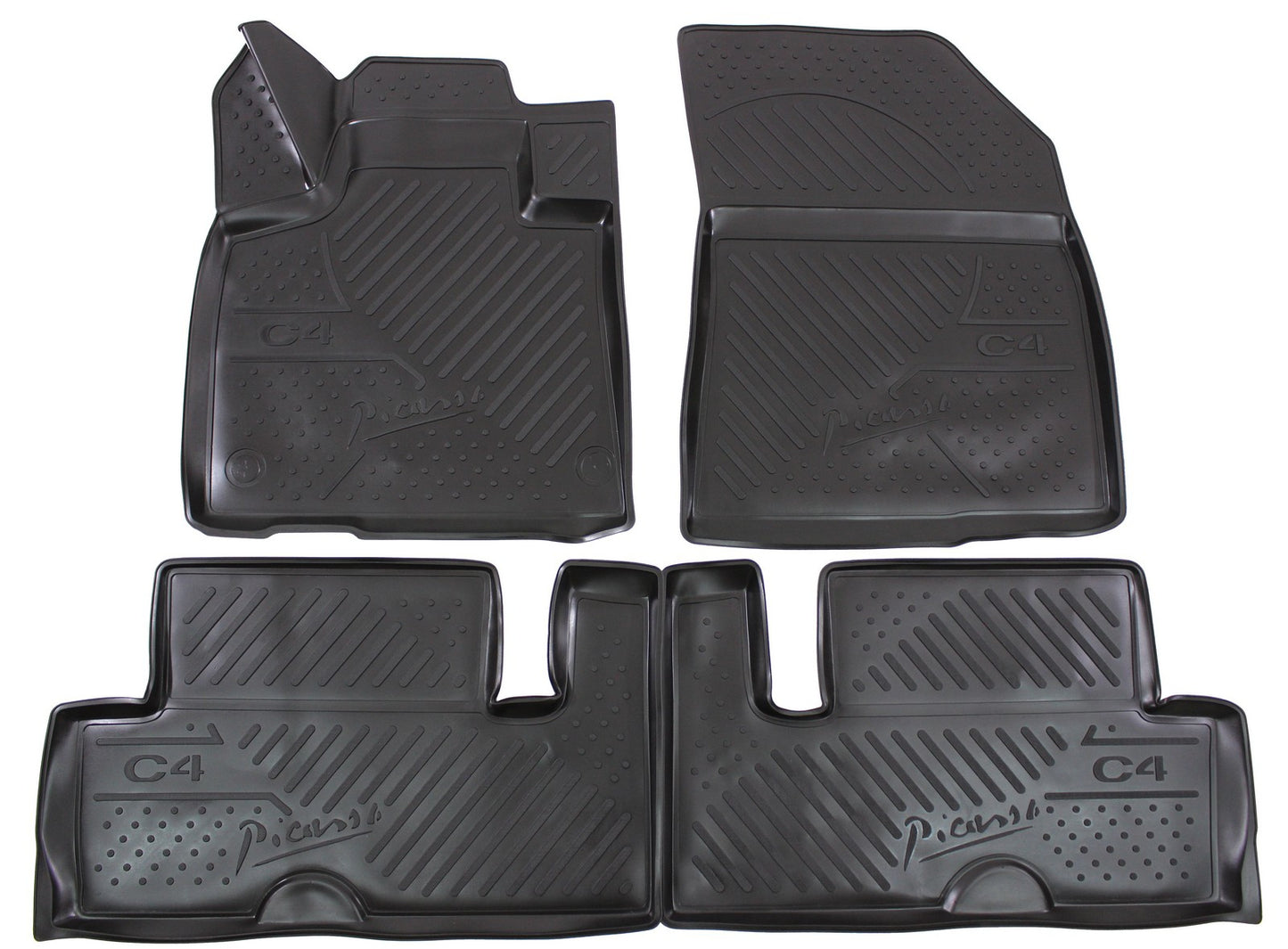 Covorase din cauciuc tip tavita Premium, Citroen C4 Picasso, multivan, 2013-2018
