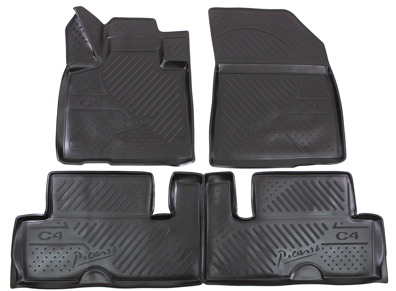 Covorase din cauciuc tip tavita Premium, Citroen C4 Picasso, multivan, 2013-2018