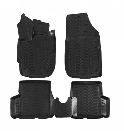 Covorase din cauciuc tip tavita Premium, Dacia Duster, SUV, 2014-2018