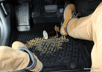 Covorase din cauciuc tip tavita Premium, Dacia Logan, 2004-2012