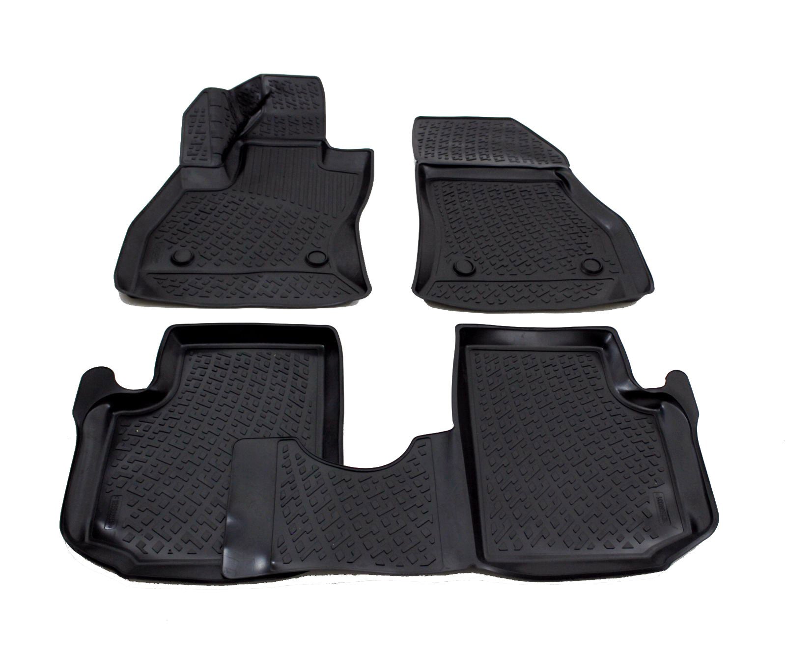 Covorase din cauciuc tip tavita Premium, Fiat 500L, 2012-