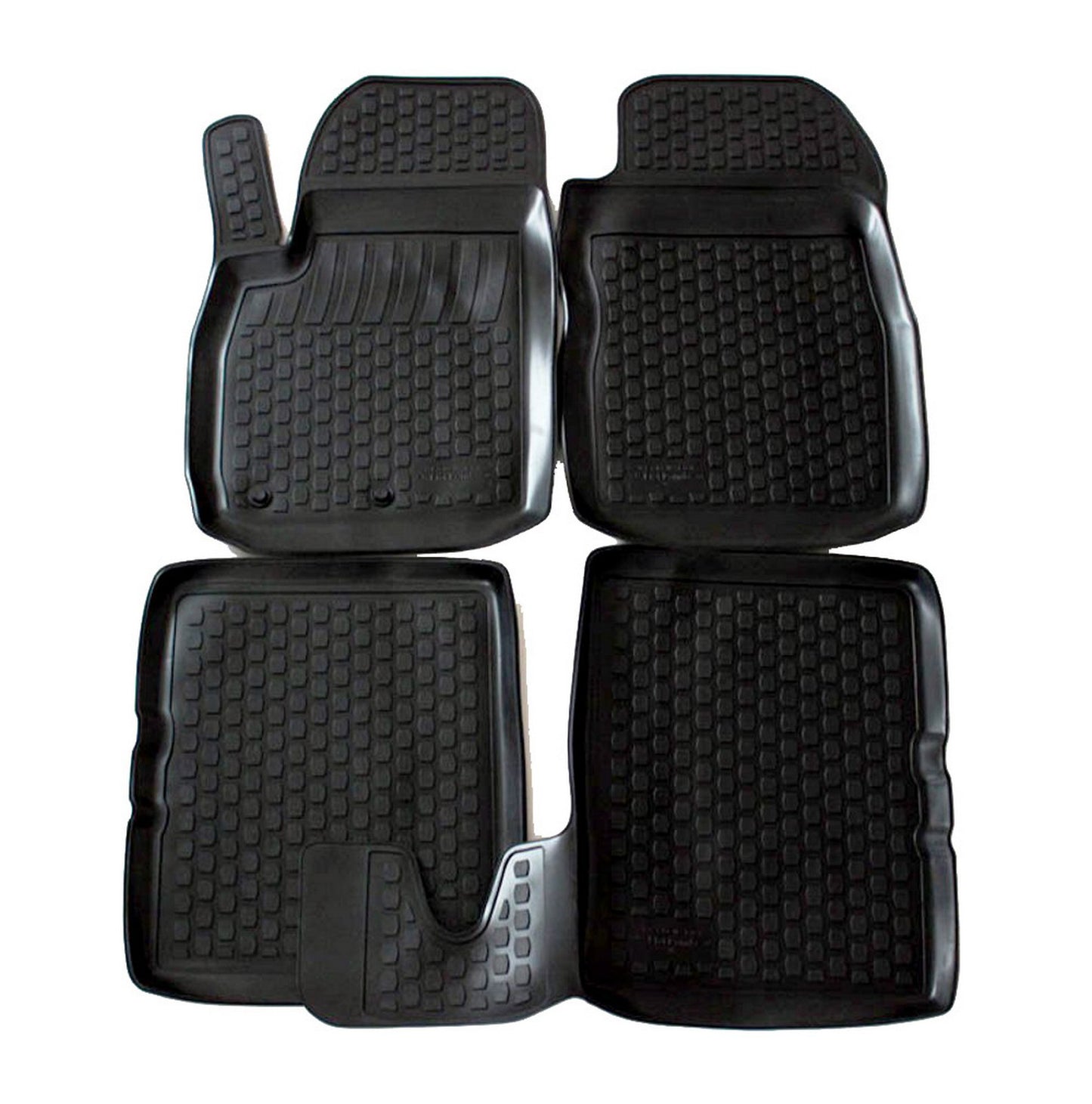 Covorase din cauciuc tip tavita Premium, Fiat Panda, 2003-2012