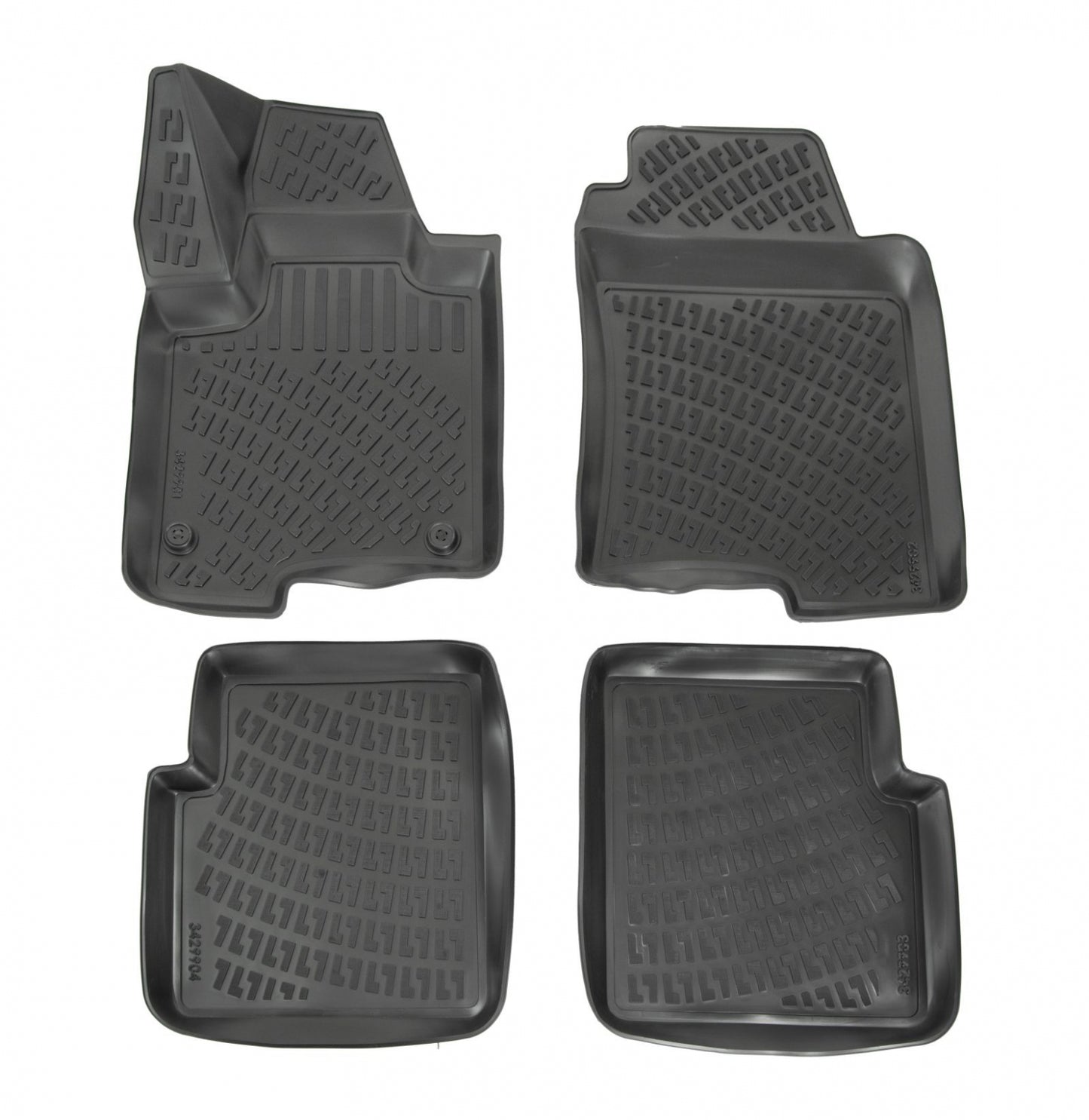 Covorase din cauciuc tip tavita Premium, Fiat Panda, 2012-