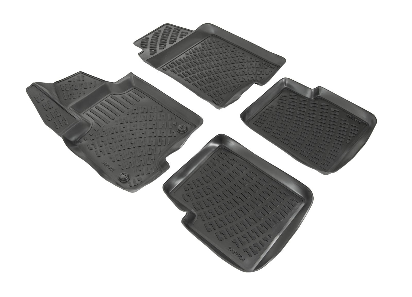 Covorase din cauciuc tip tavita Premium, Fiat Panda, 2012-