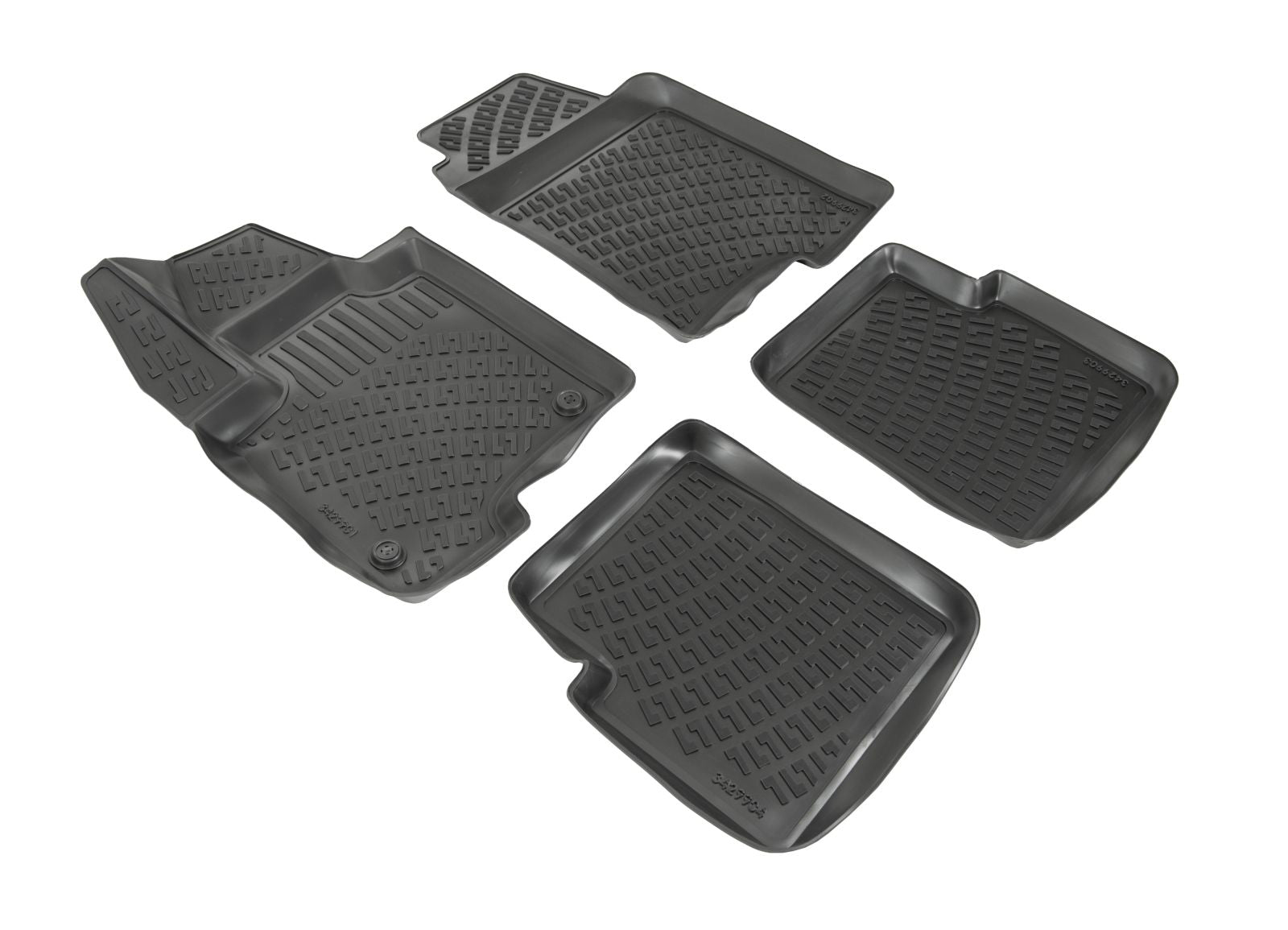 Covorase din cauciuc tip tavita Premium, Fiat Panda, 2012-