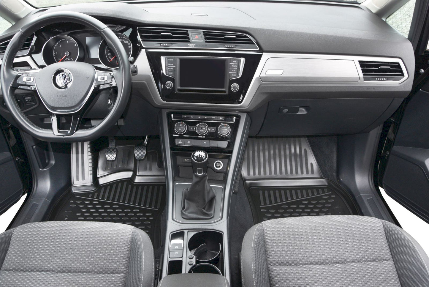 Covorase din cauciuc tip tavita Premium, Ford F-150, 2015-2017